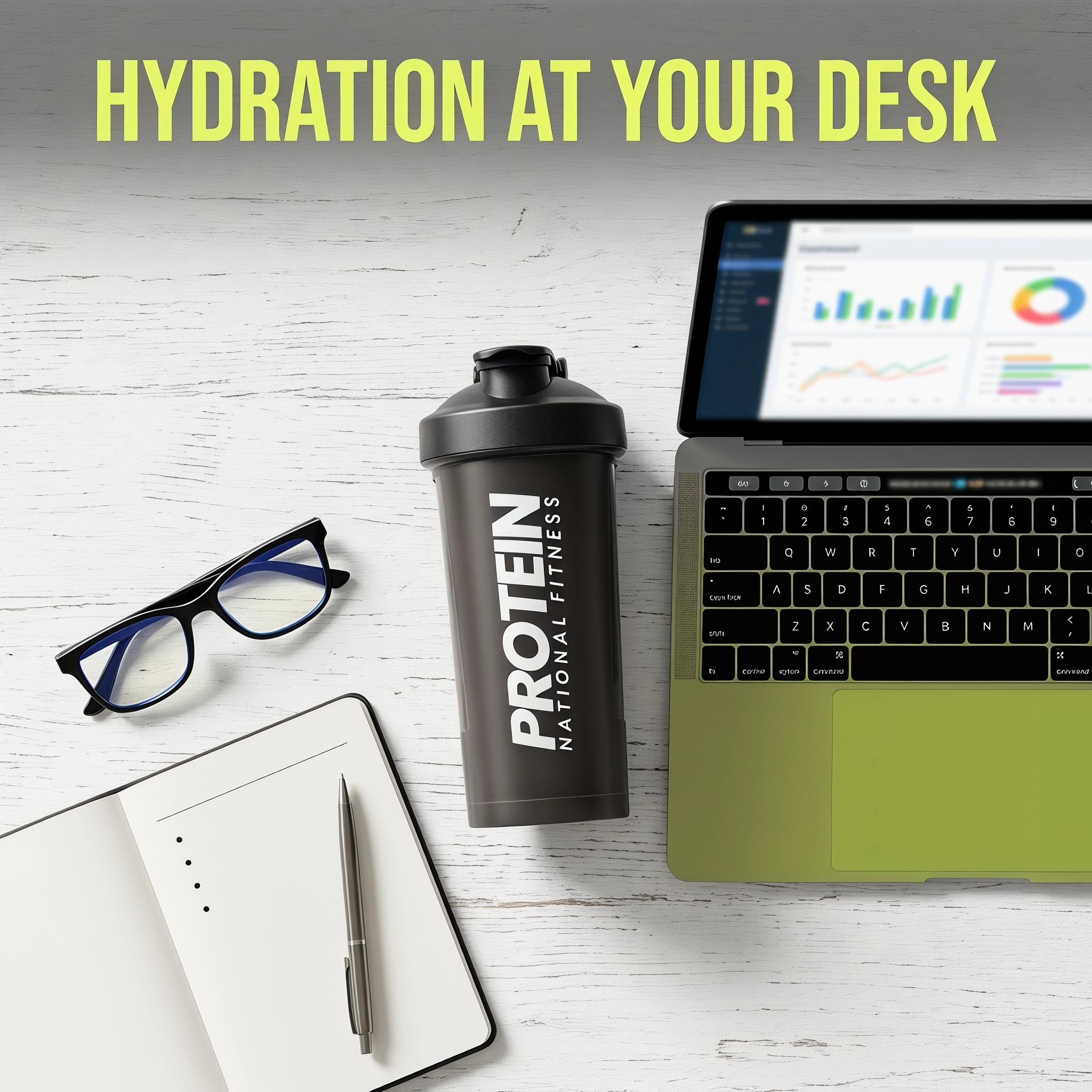 Protein Shaker Bottle 600ml with Mixing Ball BPA Free Leak Proof Sports Water Cup for Gym Fitness Workout Strength Training Muscle Building Nutrition Drink All-day Comfort Summer Essential Fitness Gear Free one sports headband
