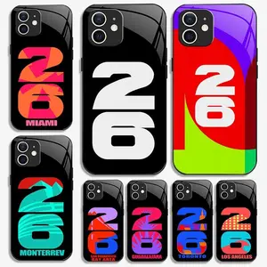 2026 Soccer Fan Host City Phone Case — Bold, Sporty Pride Design (Miami/LA/Atlanta) for iPhone 12 — 975