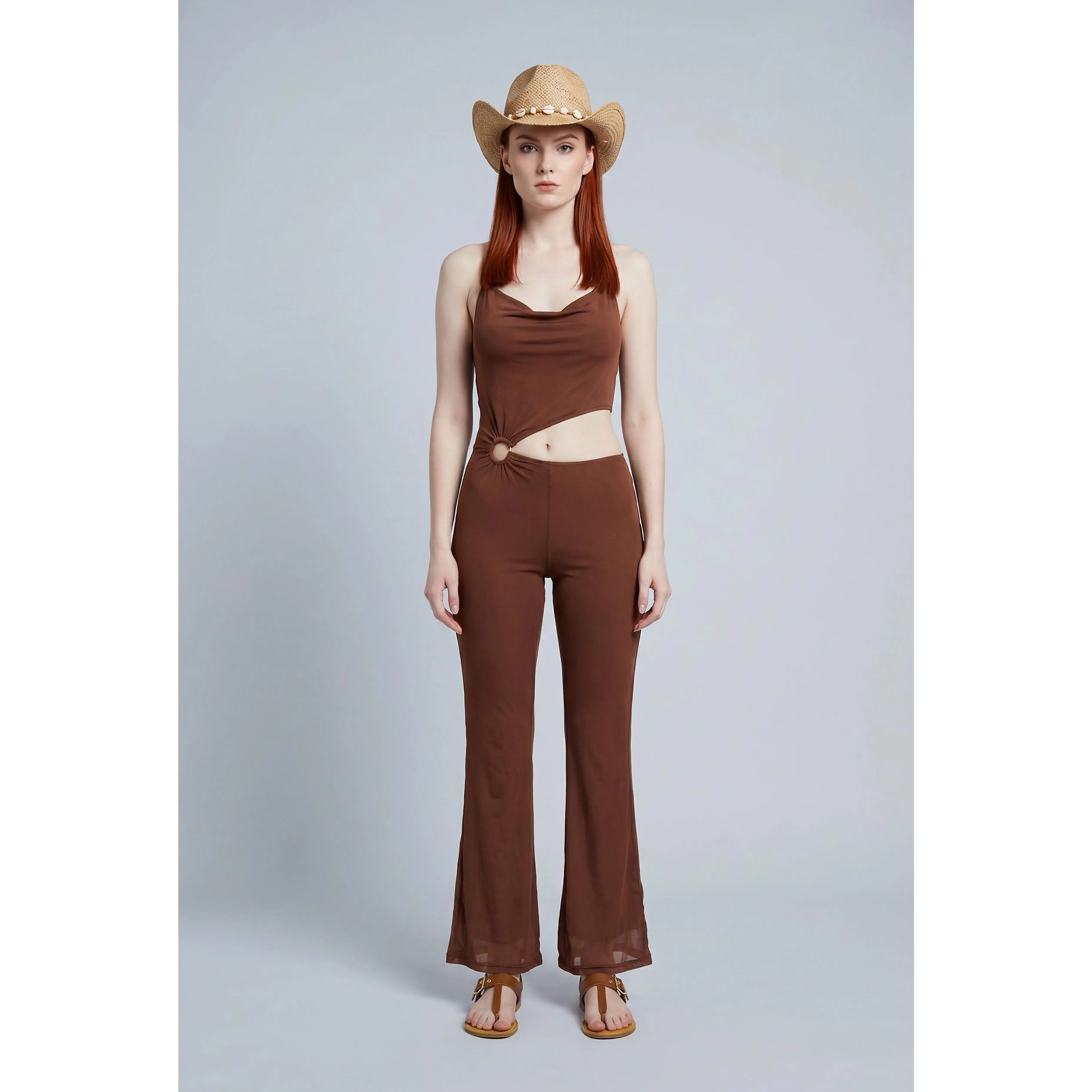 Asymmetrical Cutout Jumpsuit