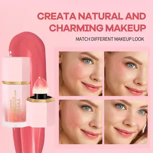 Watery Liquid Blush, Waterproof & Sweat-resistant, Enhances Complexion, Long-lasting Color, Natural Blending, All-day Wear Without Smudging, Beginner-friendly.