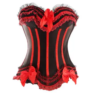 Corset Top Bustier Lingerie for Women Flower Sexy Burlesque Vintage Halloween Renissance