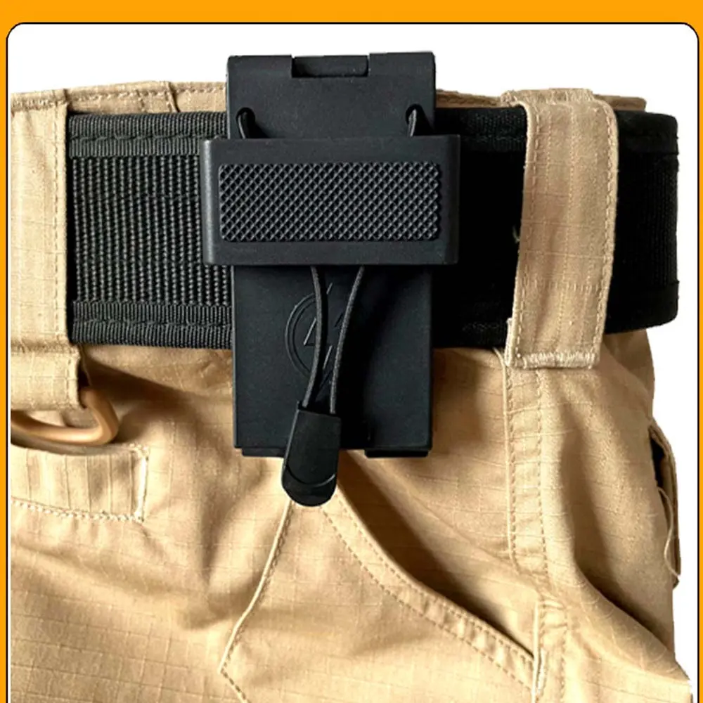 Durable Tactical Radio Belt Clip, Secure Fit for Radios, Universal Walkie Talkie Harness, Compatible with Molle System, Abs Material, Portable Walkie Talkie Gear