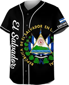 Custom CHIARA CONTI11 El Salvador Baseball Jersey for Men - Personalized El Salvador Jersey