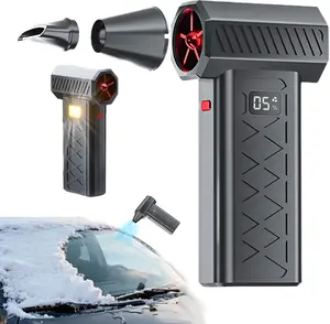 2026 Next Mini Turbo Snow Blower, 130,000 RPM Mini Turbo Jet Fan Snow Blower Cordless for Snow, Portable Turbo Blower Ideal 6-Speed Wind Adjustment for Vehicle Snow Removal and Home Cleaning (Black)