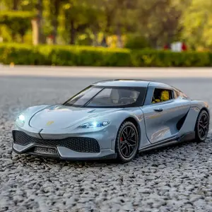 1:24 Gemera GT Sports Car Alloy Die-cast Model Collectible Hobby Model Decoration Gift for Friends Pull-back Toy New Sports Car