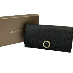 Pre-owned Bvlgari Other Small Leather Goods B.zero1 Leather Long Wallet