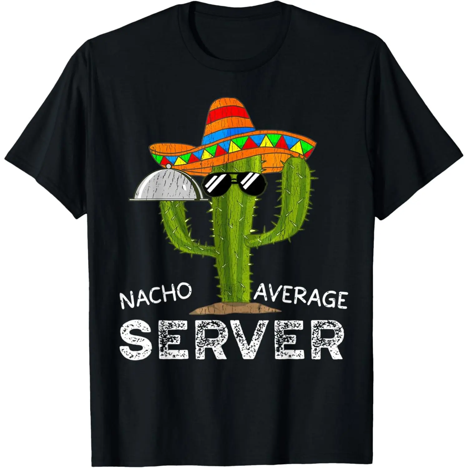 Funny Waiter For Men Funny Waitress for Women Food Server T-Shirt,Made in USA