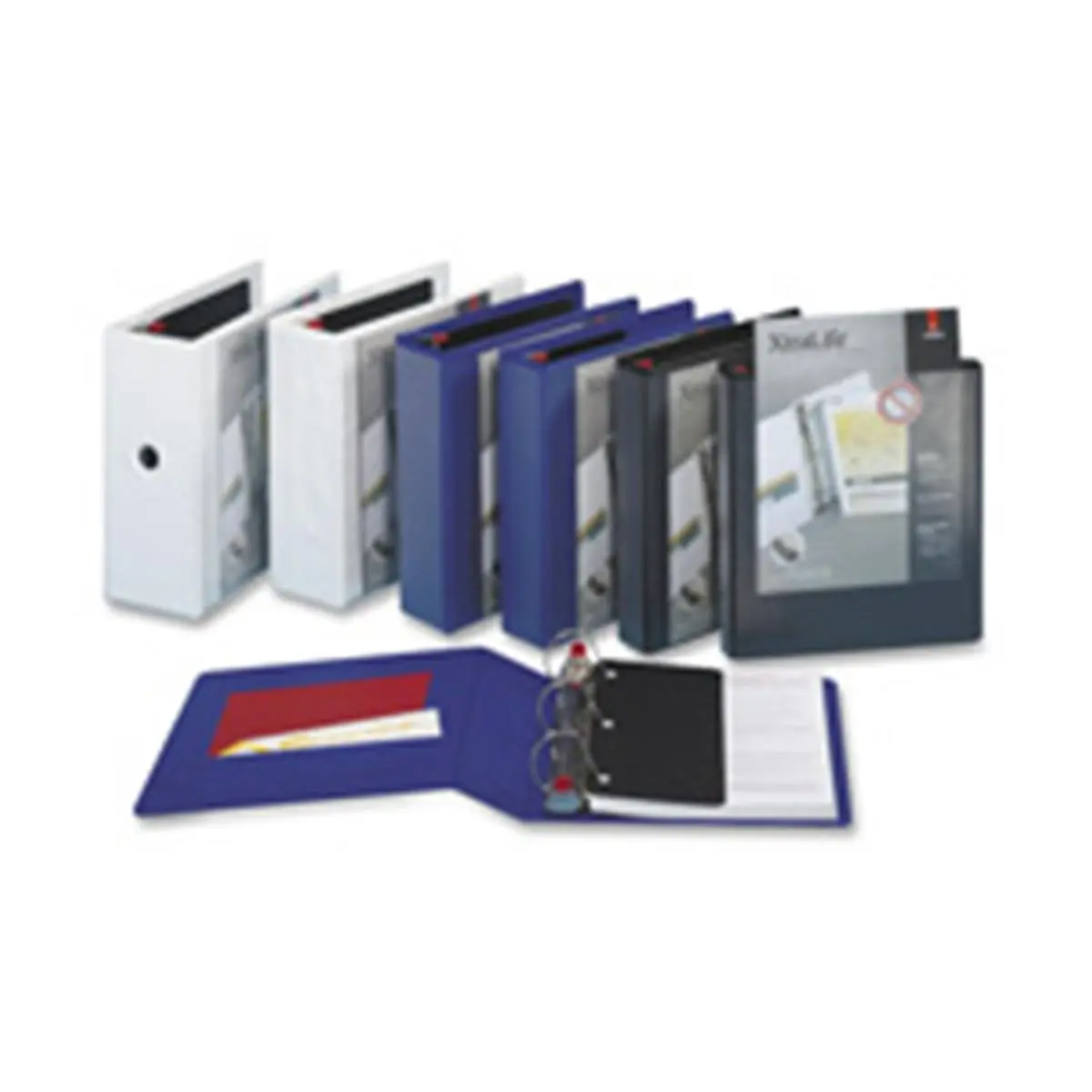 212 MAIN Clearvue D-Ring Binder, 1 in Capacity, 11in x 8.50in, Black