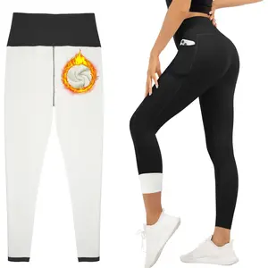 Thick Fleece Lined Leggings for Women Tummy Control High Waisted Workout Thermal Warm Soft Yoga Pants for Cold WinterGift
