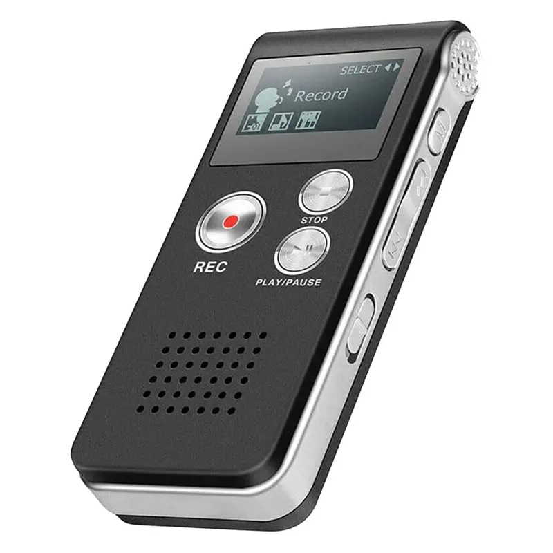 Voice Recorder Pen, Portable Metal Audio Device with 8GB Memory and 20-Hour Rechargeable Battery for Lectures & Interviews