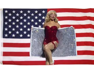 Sabrinaaa USA Flag- Concert American Flag Tiktok Meme Flag Gift