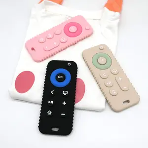 Remote Control Shaped Baby Teether, 1 Count Remote Control Design Baby Teething Toy, Baby Teether Relief Toy, Baby Soothing Teether, Newborn Teether, Sensory