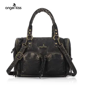 Anglekiss Small Hobo Crossbody Bags for Women Satchel Shoulder Purses and Handbags Soft Vegan Leather Hobo Purses for Women