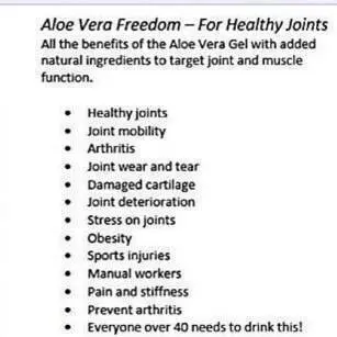 Forever Living Products Forever Freedom Orange-Flavored Aloe Vera Juice  Drink with Glucosamine & Chondroitin for Joint Health and Mobility - TikTok  Shop
