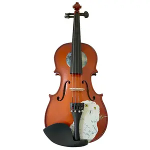 Mystic Owl Violin Outfit | Hand Applied Owl Design & Crystal Fine Tuners