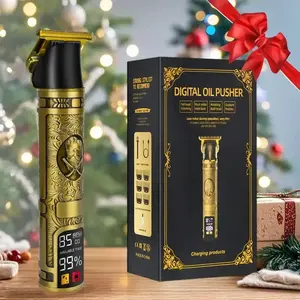 Professional Haircutting Kit, Rechargeable Men's Trimmer Set with Precision T-Blade, LED Screen, USB Charging, Cordless Barber Hair Clippers