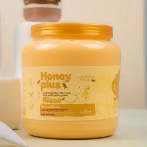 Menta Hair Honey Plus Intensive Treatment for Curly & Wavy Hair 2000 ML Multi Vitamins Formula for High Definition, tratamiento intensivo para rizos con multivitaminas