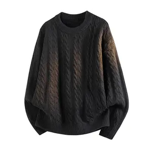 #Springfresh American Street Outdoor Fashion Trendy High-End Simple Style Comfortable Skin-Friendly Soft Versatile Design Casual Unique Vintage Men's Nylon Polyester Acrylic Sweater