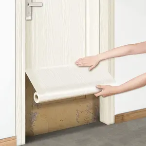 Wood Grain Pattern Wallpaper, Textured Wall Paper, 1 Roll Self-adhesive Waterproof Wall Sticker, Decorative Wall Paper for Home Living Room Bedroom Table Desk