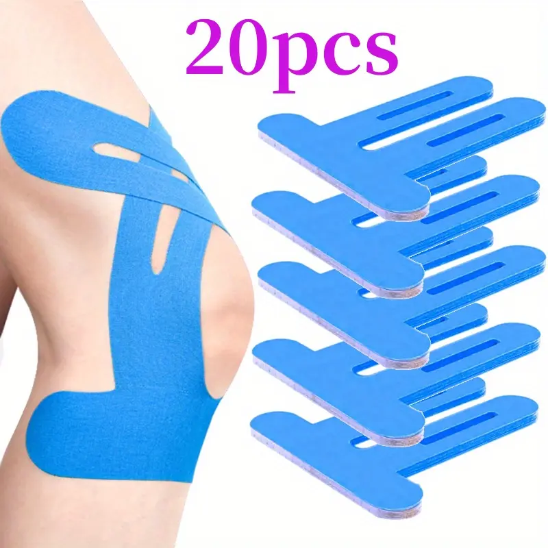 20 Pieces Knee Pain Relief Athletic Tape Breathable Sports Tape Kinesiology Tape for Knees Fashion Accessories