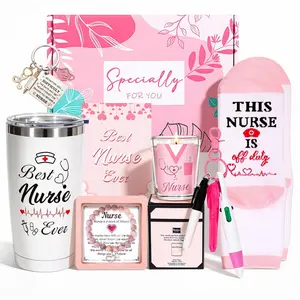 Nurse Gifts Pink Nurse Appreciation Gift Set for Women Gifts for Nurses Week Nurses Graduation Gift for Nursing Student Practitioner Appreciation Gift Essentials for Women Nursing School Basket
