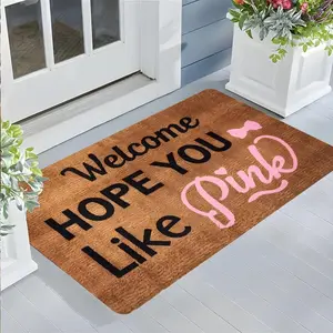 Funny Welcome Hope Anti-slip Doormat, Humorous Soft Absorbent Stone Door Mat, High-end Design Highly Absorbent Floor Mats, Anti-slip Quick Drying Soft Rug, Suitable for Indoor Outdoor Entrance Carpet Home Decor, Gifts for Family and Friends