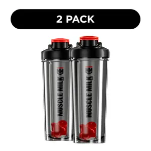 Muscle Milk  | Shaker Bottle | Transparent | 2 pack