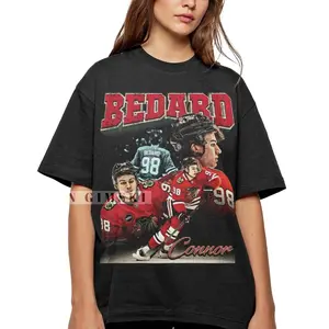 CONNOR BEDARD Shirt, Vintage Bootleg Graphic Tee, Connor Bedard T-Shirt Connor Bedard Gift For Women and Man Unisex