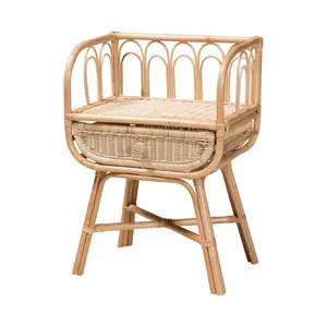bali & pari Panchali Natural Brown Rattan Nightstand bali & pari Panchali Natural Brown Rattan Nightstand