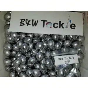 50pcs. 1 Oz Egg Sinkers Slip Sinkers Weights Fishing FREE Shipping