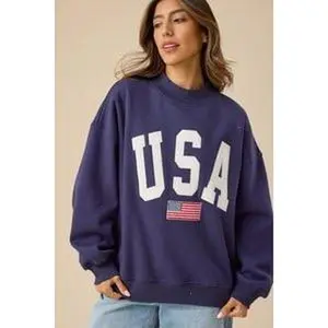Altar'd State USA Embroidered Mock Neck