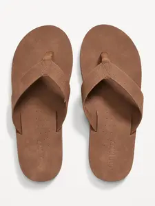 Old Navy Men's Faux-Leather Flip-Flop Sandals for Men