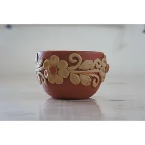 Flor de Barro Bowl – Handcrafted Atzompa Clay