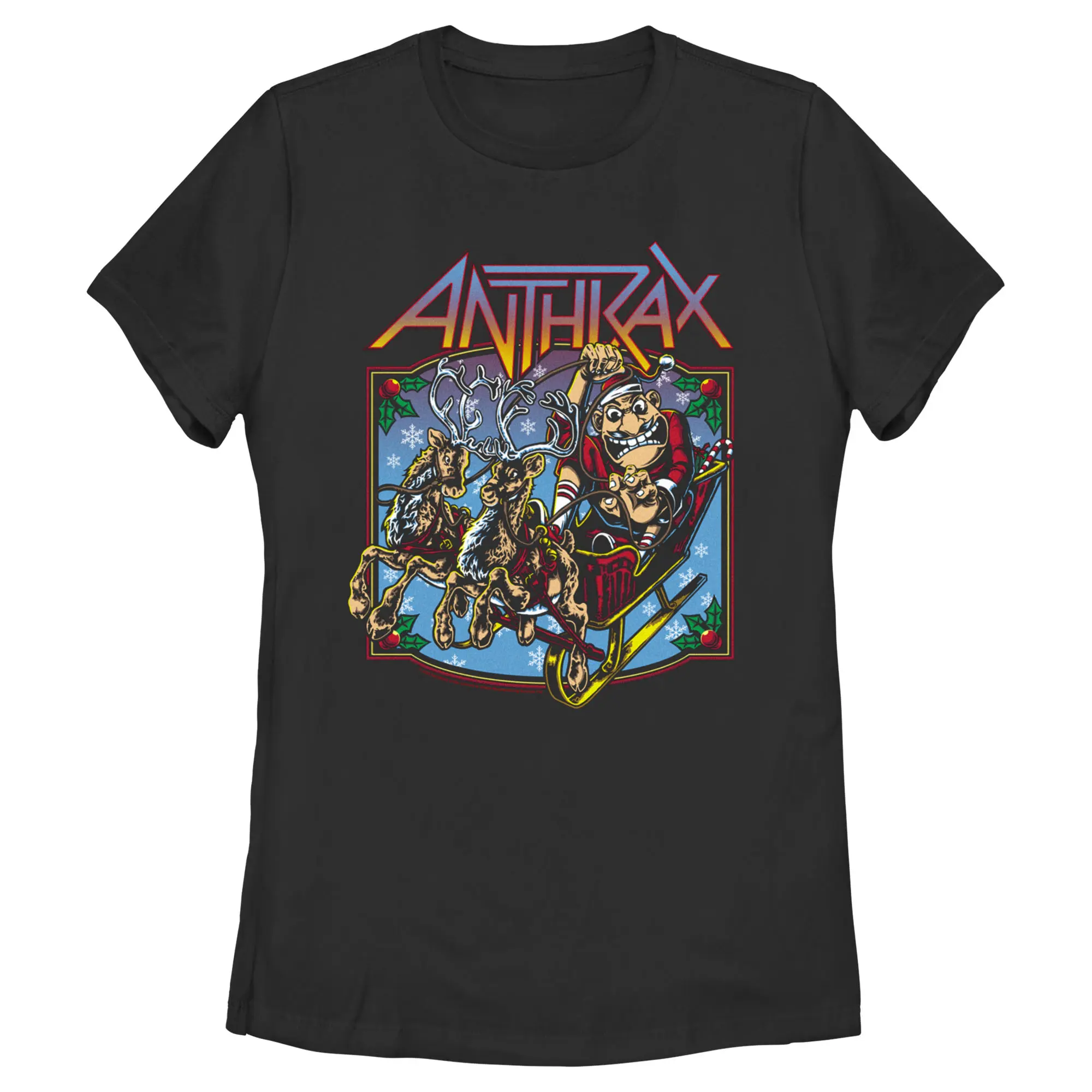 Women's Anthrax Not Man Sleigh T-Shirt