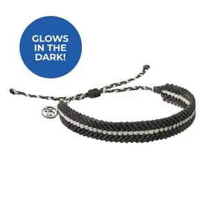 4ocean Deep Sea Braided Bracelet - Black & Glow