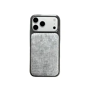iphone17 mobile phone case with a high-end feel, iphone14pro leather texture anti-drop protective case
