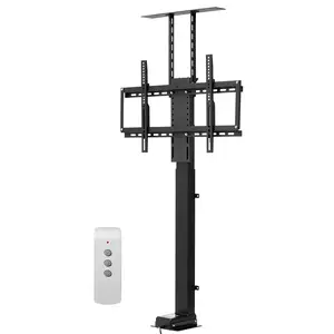 VEVOR Motorized TV Lift Stand, 120 lbs max Load Adjustable TV Lift Stand Mount Bracket, Vertical Electric TV Bracket with Remote Control, Motorized TV Stand with Max VESA 24 x 16 in, for 32-70 in TVs