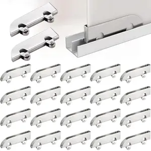 Stainless Steel Small Pulley, Glass Sliding Door Roller, Moving Wheel, Hardware Accessories, Suitable for Glass Installation