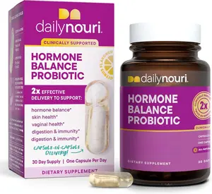 Hormone Balance Probiotic - PCOS, Digestion & Immunity Support - Daily Nouri - 30-Day Supply Dietary Supplement