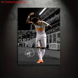 frameless canvas print posters, classic art, Modern Art Design, football stars, perfect gift for football sports fans, ideal gift for bedroom, living room, kitchen, dormitory corridor, murals, wall decoration, room decoration, Modern Home Decor