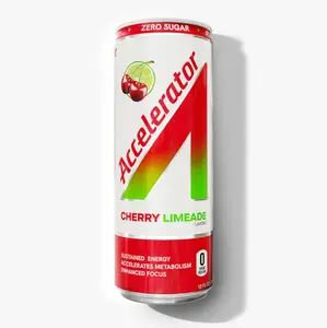 ACCELERATOR CHERRY LIMEADE 12 ct/12 oz ZERO SUGAR ENERGY DRINK