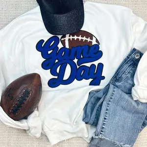 Royal Game Day  Football Chenille Patch