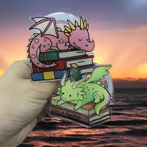 Bookworm Dragon Kindle Grip – Magsafe Phone Grip, Magnetic eReader Holder, Accessory for Fantasy Readers