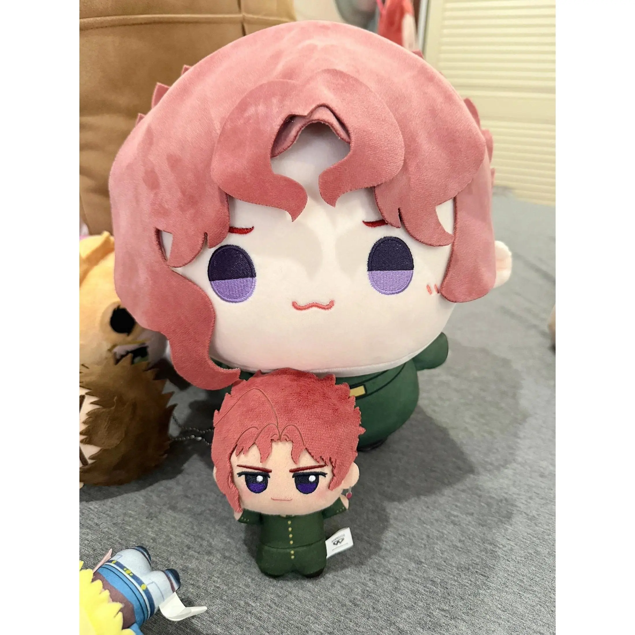 35cm JoJo's Bizarre Adventure Inspired Joseph & Kakyoin Chubby Plush Doll - Cute Stuffed Toy for Fans Gift