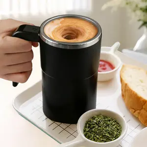 Rechargeable Electric Magnetic Stirring Cup with Smart Temperature Display, Auto Self Stirring Mug for Coffee, Milk, Formula, Protein Shakes & Milkshakes, Great for Home, Office & Mother’s Day Gift