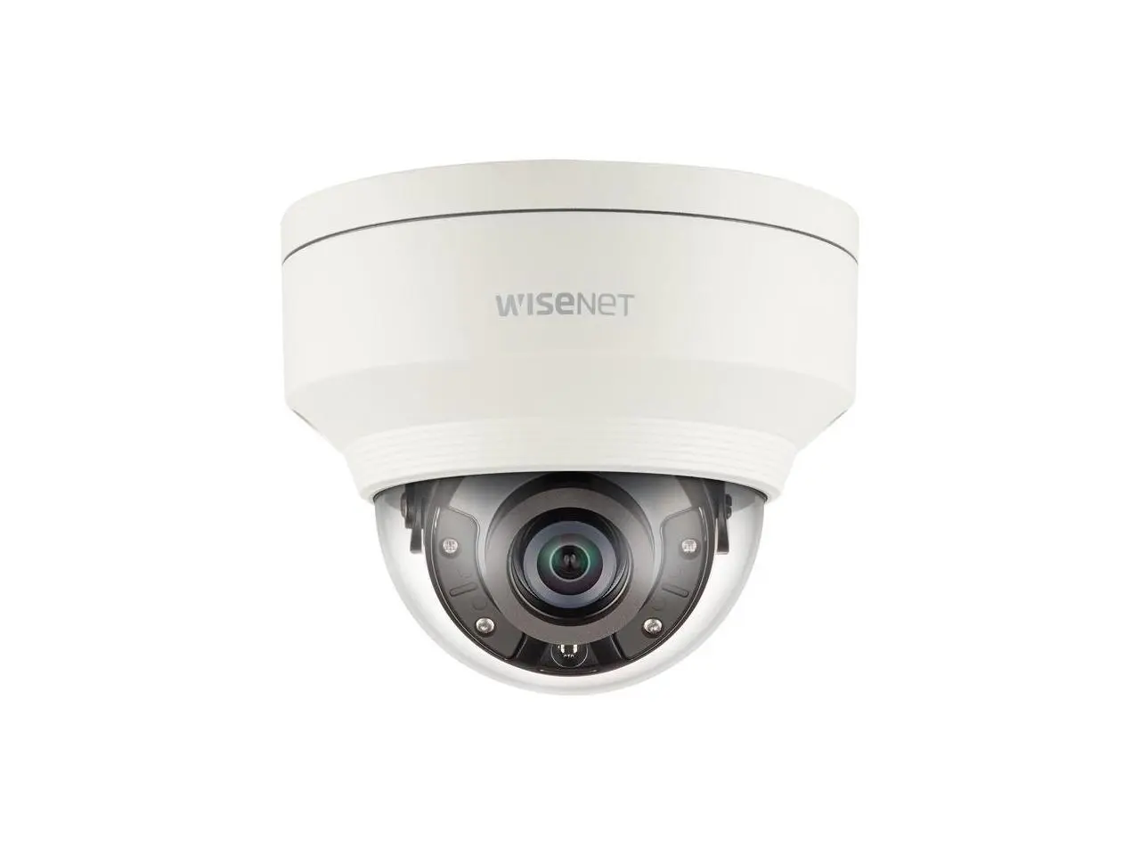 Wisenet XNV-8020R 5 Megapixel Outdoor Network Camera - Color - Dome - 98.43 ft Infrared Night Vision - MJPEG, H.264, H.265, MPEG-4 AVC - 2560 x 1920 Fixed Lens - 30 fps - CMOS