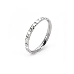RG102W B.Tiff Simplicity Box Cut Stacking Ring [Thin band]