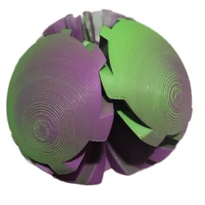 Gearball Fidget - Purple & Green Color, Durable Design, Suitable for Stress Relief and Relaxation