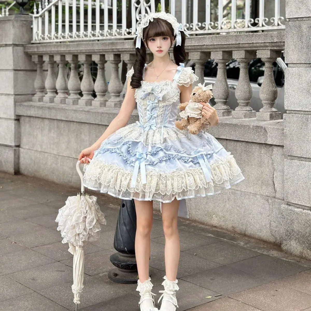 open lace back dress Tea Length Half Sleeves Green Prom Dress Short Party Dress PSK362 US2 / Green main image 1