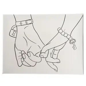 Lock & Key Pre-Sketched Canvas